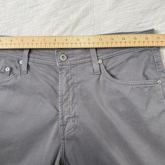 AG Adriano Goldschmied Everett Slim Straight Pants Gray Chinos Mens 34 - Picture 13 of 16
